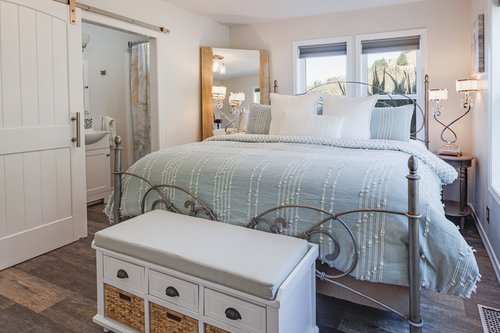Relax in this comfy king bed after a day of exploring!