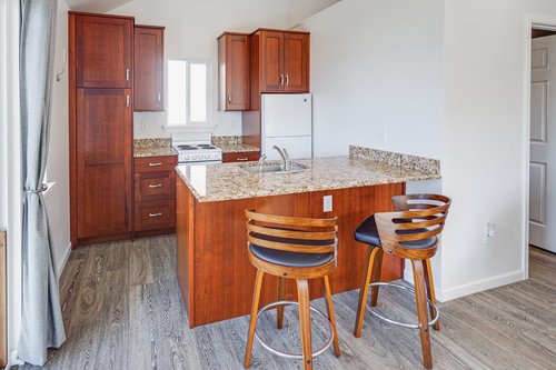 Small kitchenette in the guest suite for convenience.