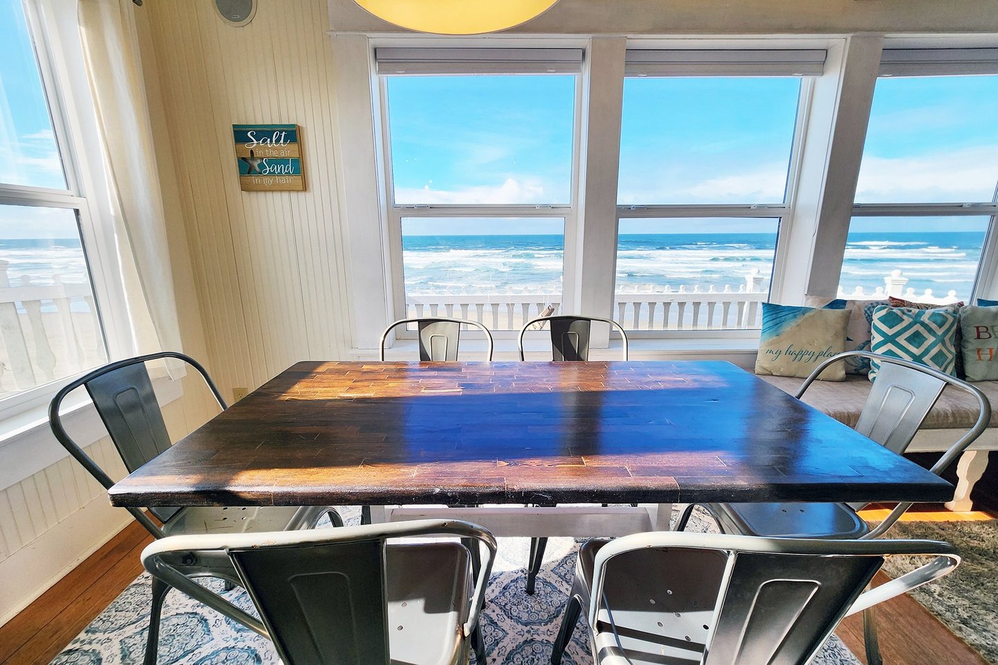 Enjoy a wonderful meal or game night with killer views!