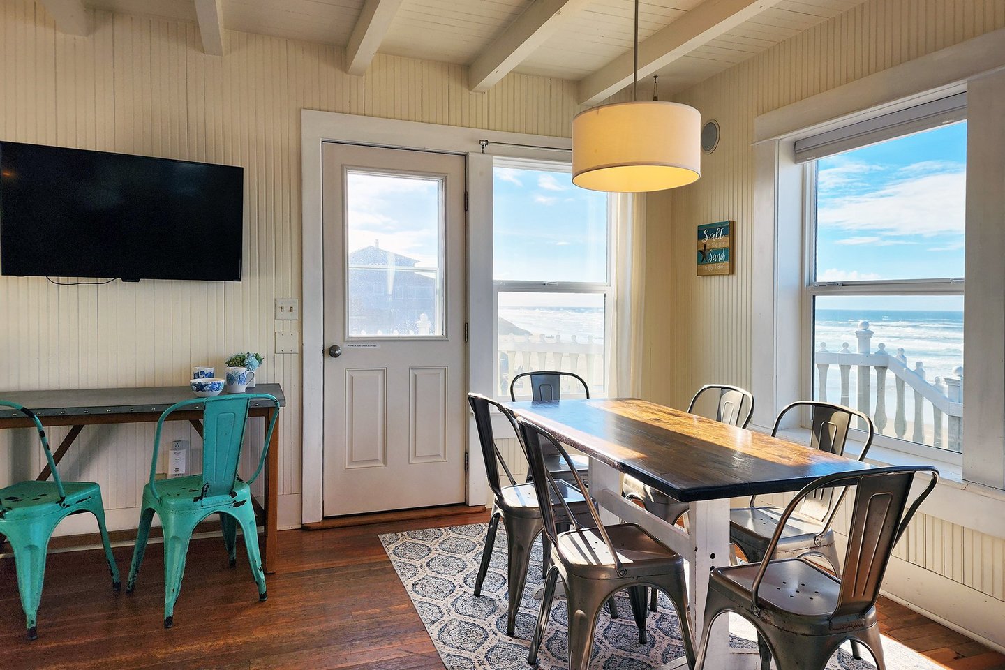 Door out to the deck where you can enjoy the fresh air.