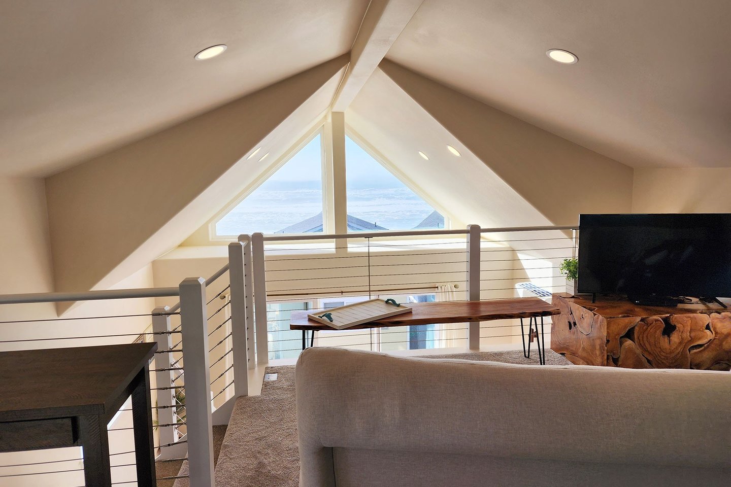 Ocean views from the loft.