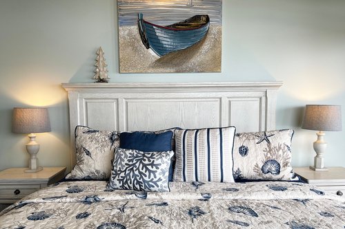 Cozy up in the King bed in the Primary bedroom (bedroom 6)