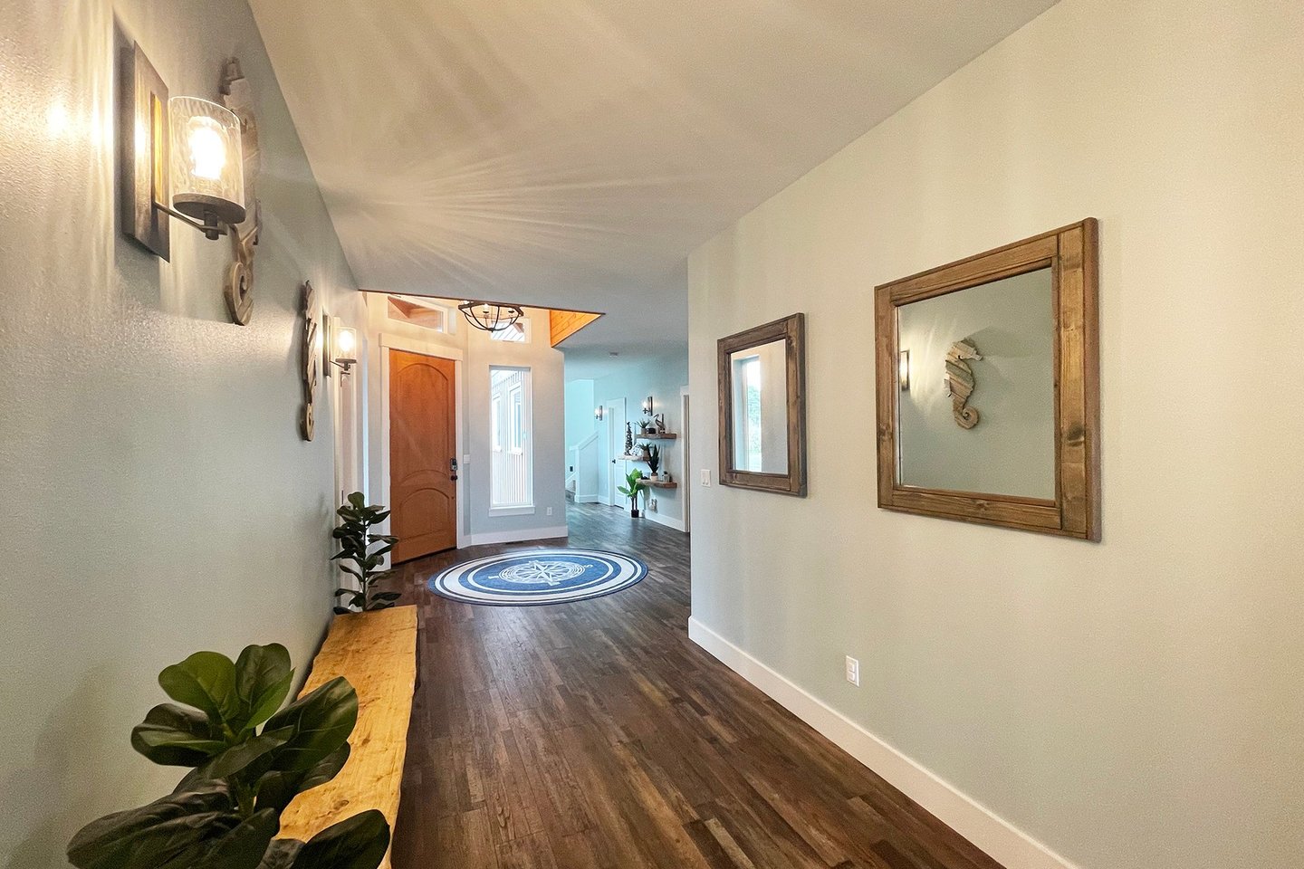 Main floor entrance and hallway.