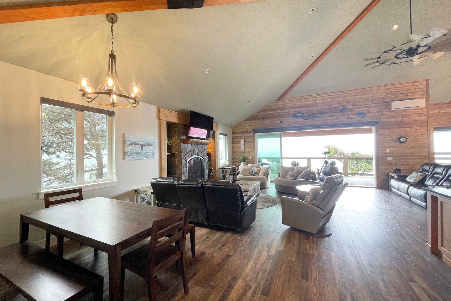 The great room is spacious!