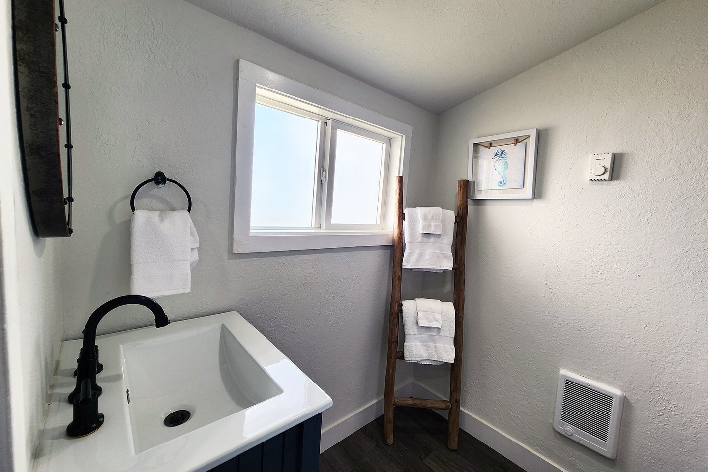 One full bath on the main level.