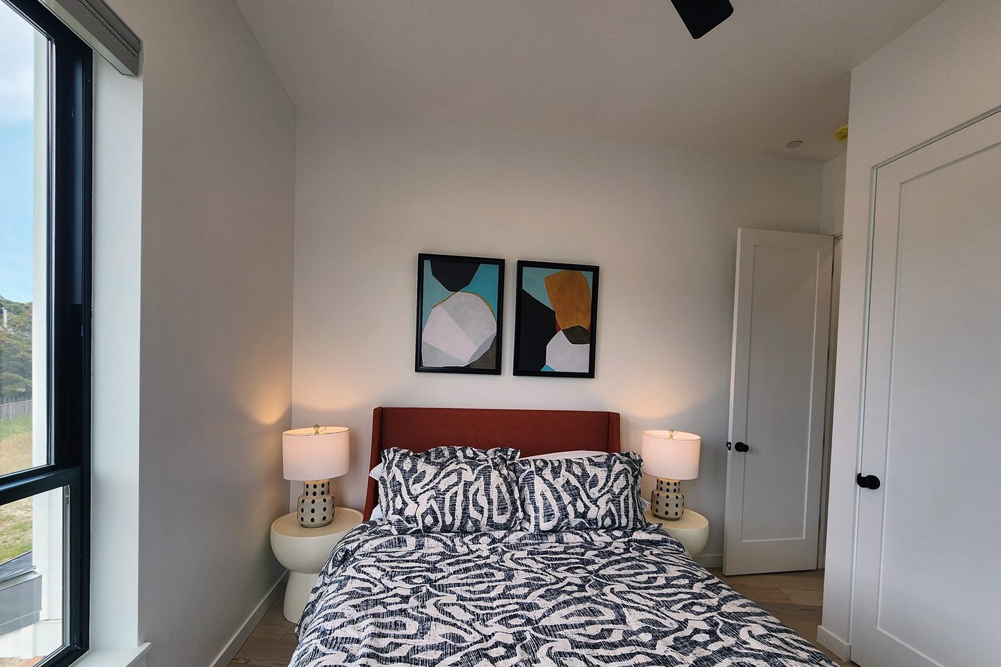 Bedroom #4 on the second floor with comfy queen.