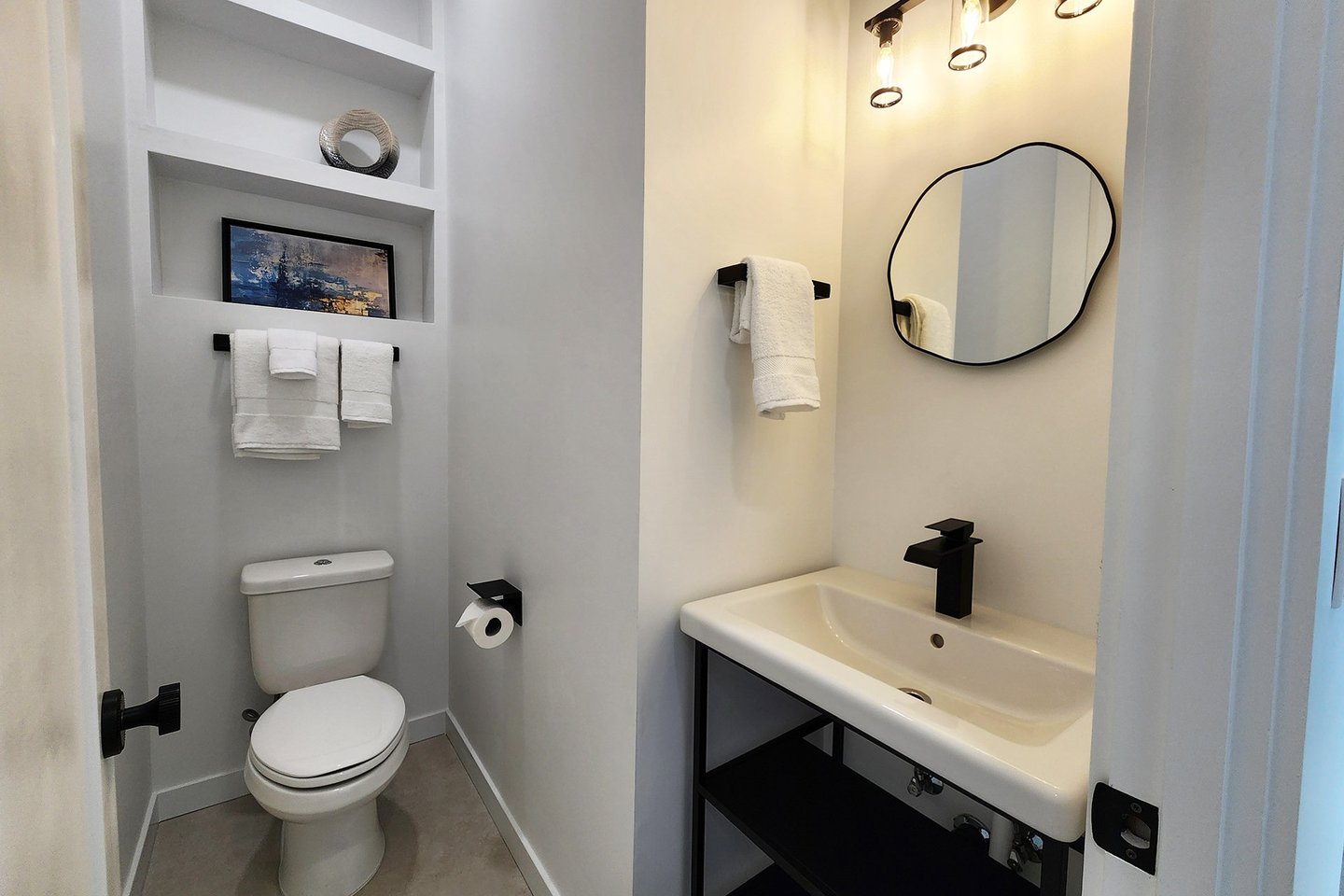 Half bath on the second floor.