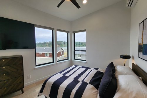 Third floor bedroom #3 is bright and airy.