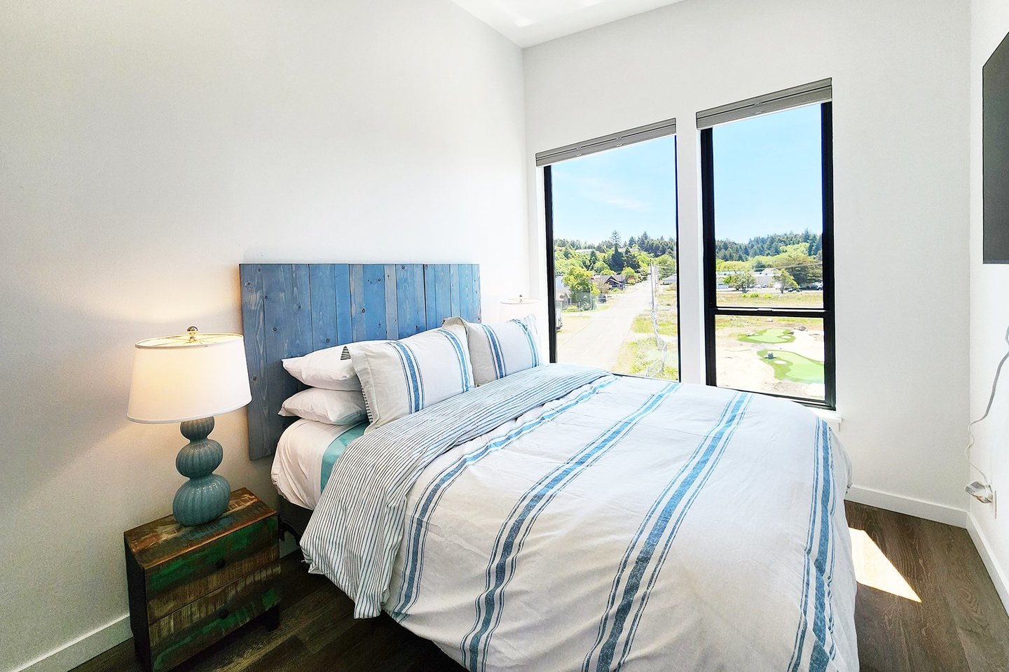 Third bedroom on the third floor with queen bed,