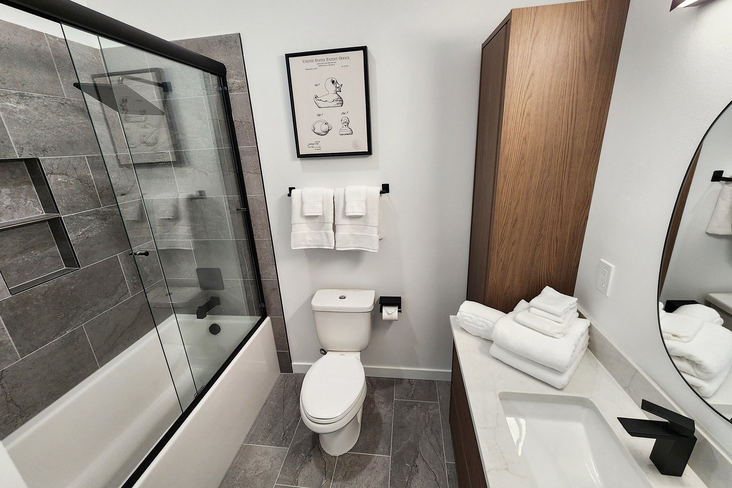 Full bath to share on the third floor.