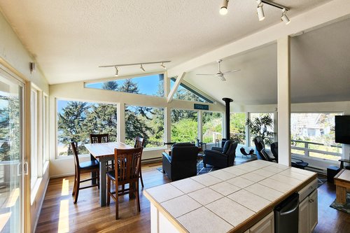 Prep in the kitchen with views all around.