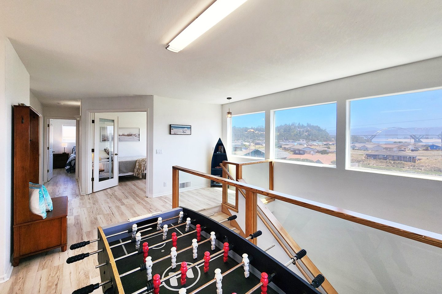 Play a game of foosball while waiting for dinner to cook.