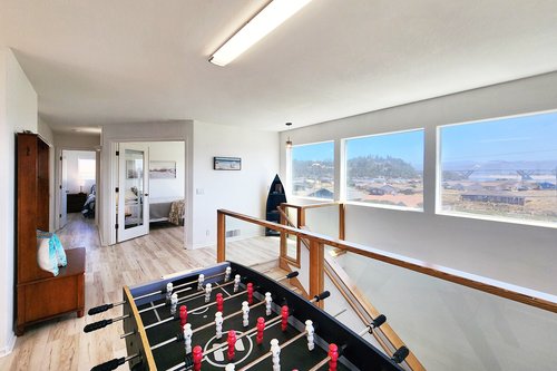 Play a game of foosball while waiting for dinner to cook.
