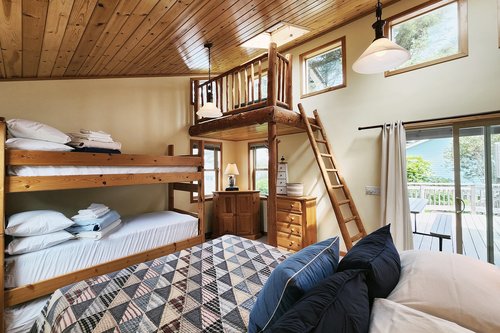 Another bedroom with bath is attached via the deck -great for added privacy!