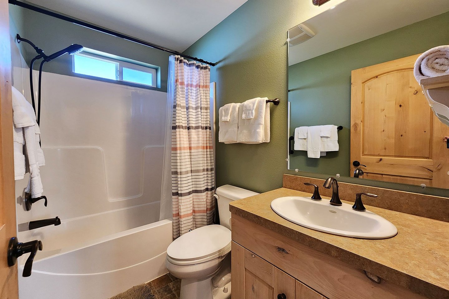 Full bath in the hall to share