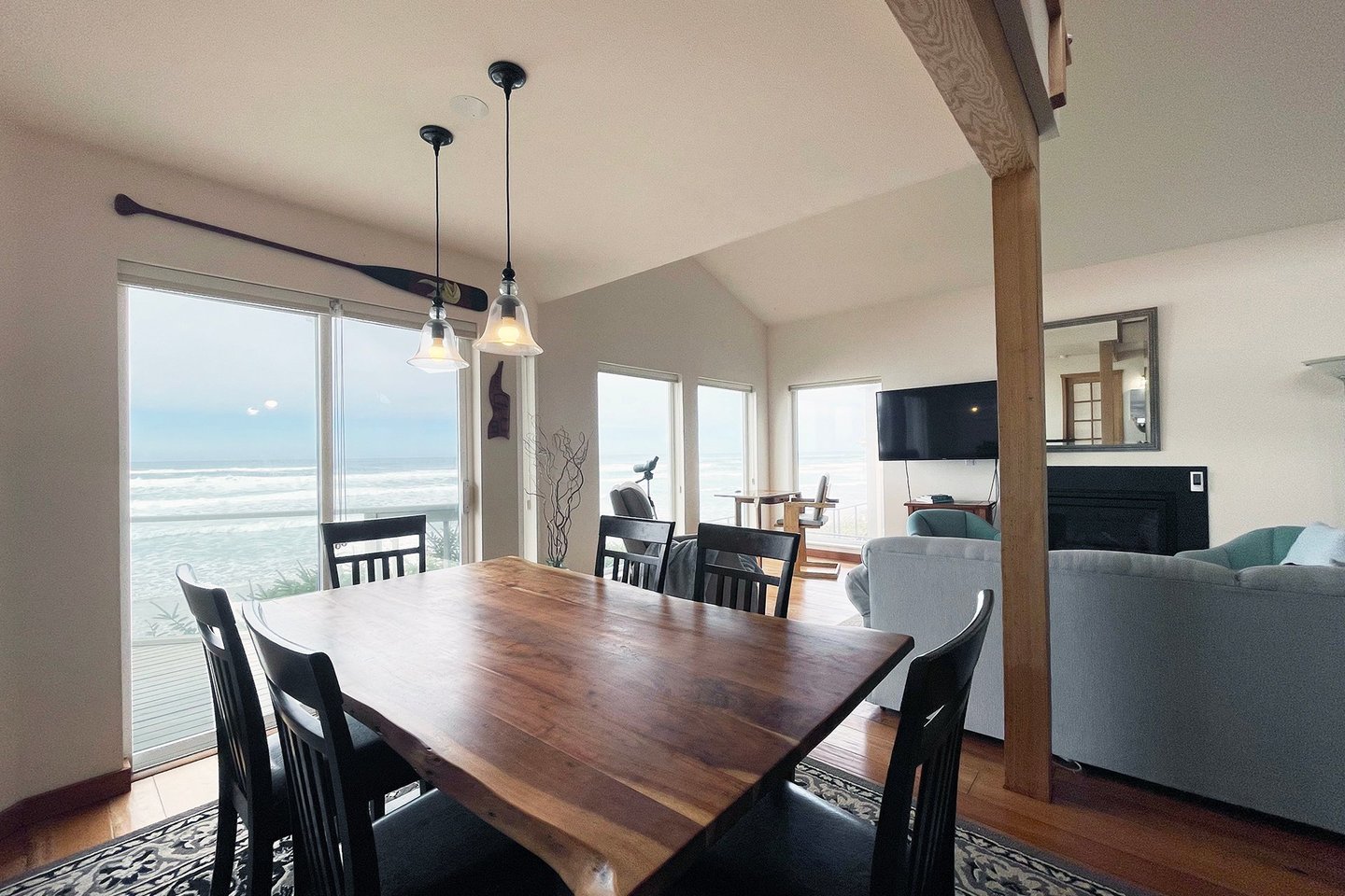 Gather around the dining table for a feast or game night.