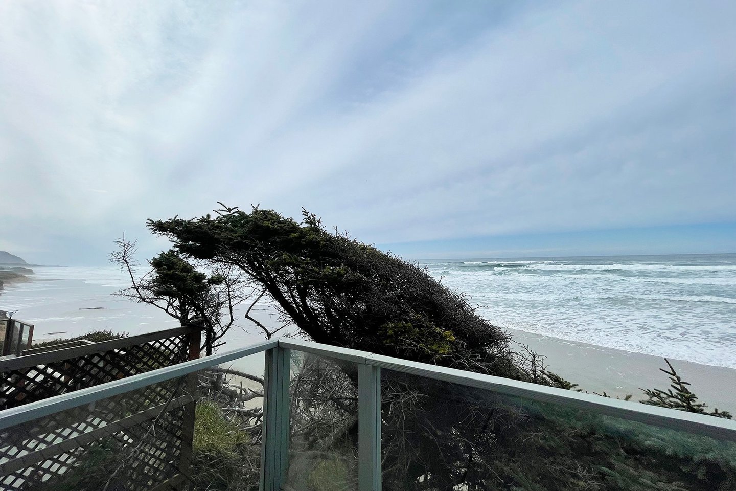 Gorgeous views of the Pacific from the deck.