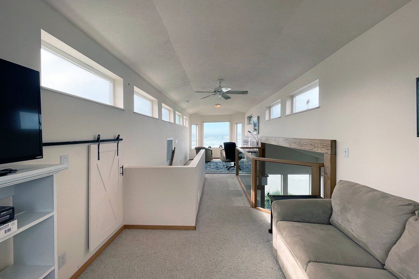 The loft is a perfect space to enjoy some private time.