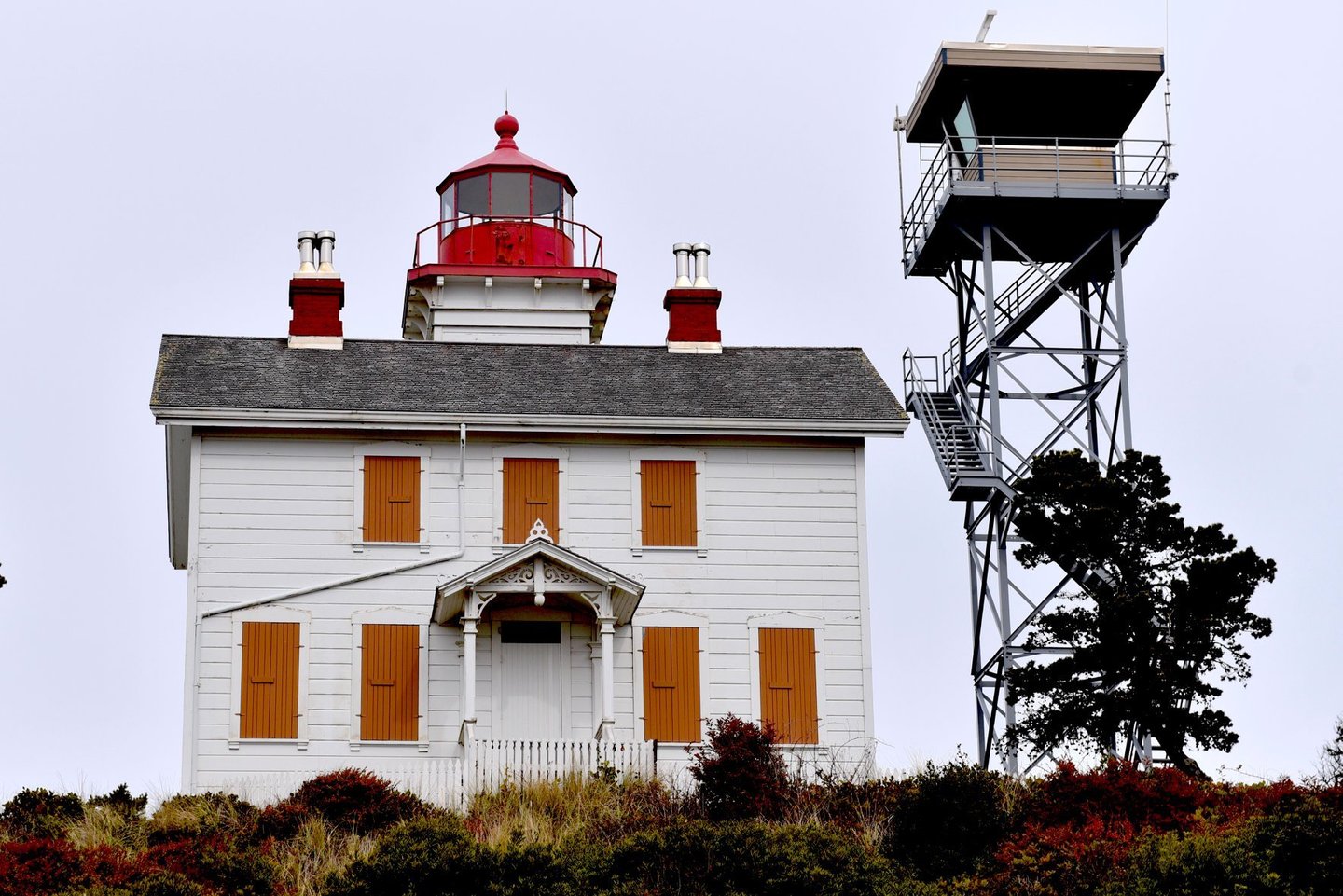The old Yaquina Head Lighthouse in Newport.